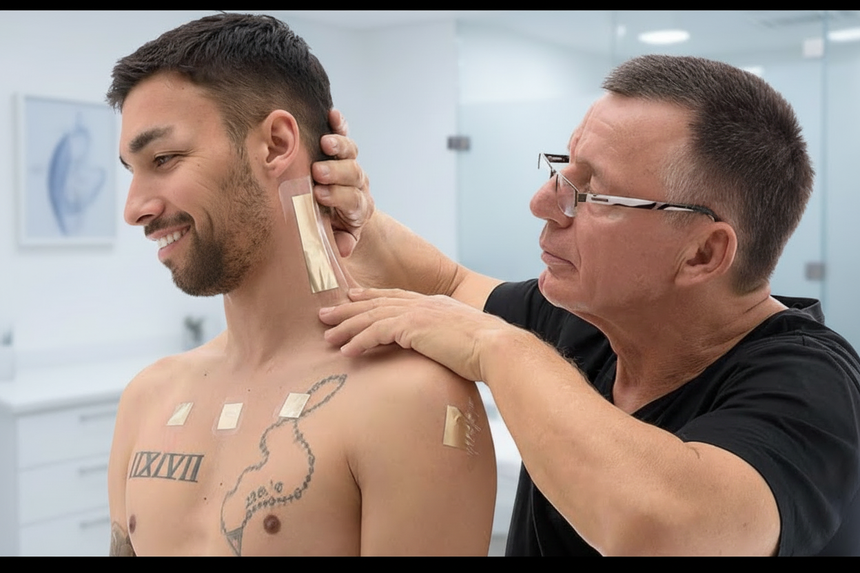 Sanotape in 5x12 cm Hws, BWS, Rücken, Schultern, Knie - Probleme