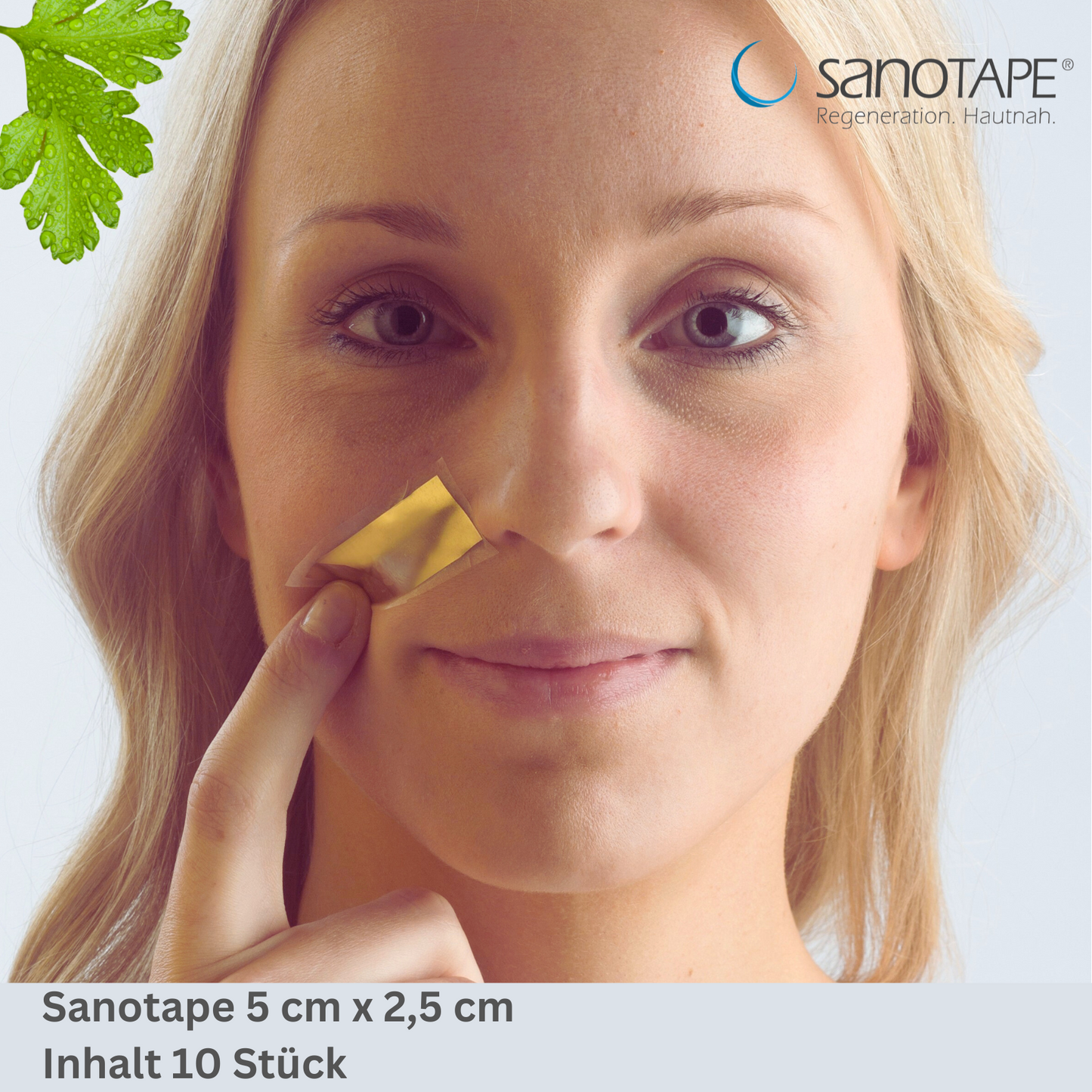 Sanotape®  in Größe 5x2,5 cm zur Narbenversorgung und Prophylaxe von Druckstellen und Dekubitus