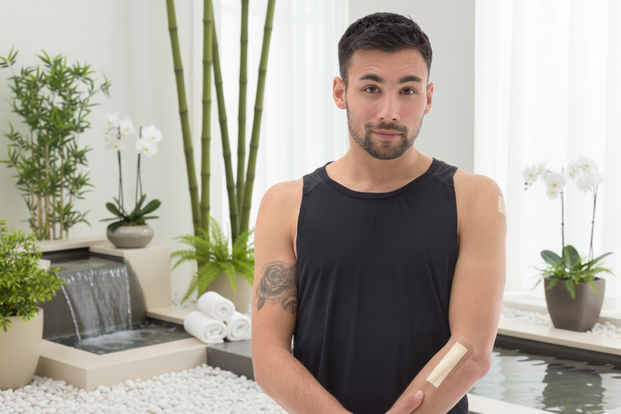 Sanotape 5x12 cm für Narben, Kaiserschnittnarben, Knienarben, Achillesehne