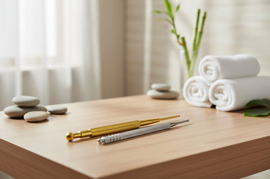 Akupressurstifte Set 2er Pack - Edelstahl 100mm & 130mm