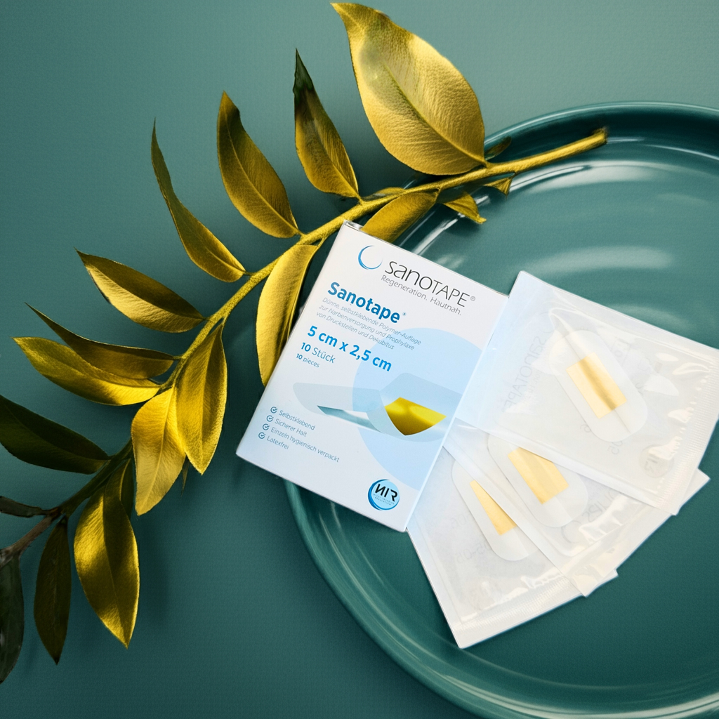 Sanotape® in size 5x2.5 cm for scar care and prophylaxis of pressure sores and decubitus