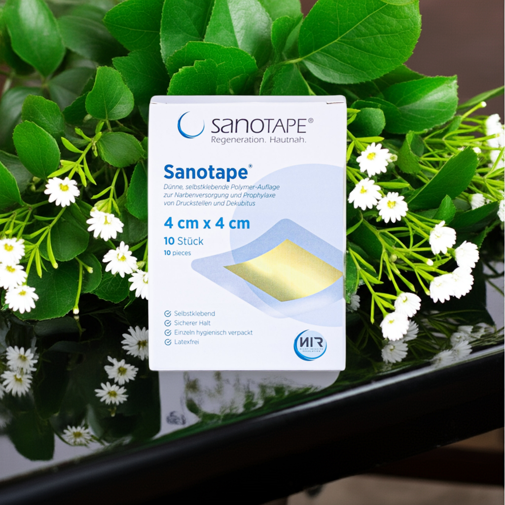 Sanotape® BasicSet 1 - 4x 4 cm 用于疤痕护理和预防压疮和褥疮